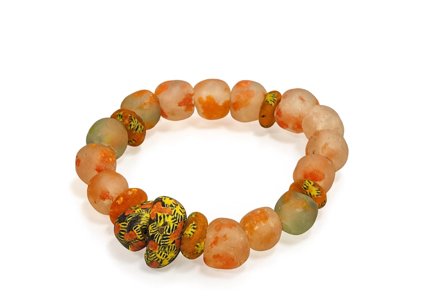 Clear Green Red Bracelet