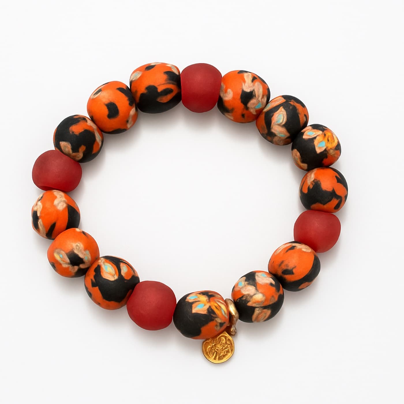Orange Cow Bracelet