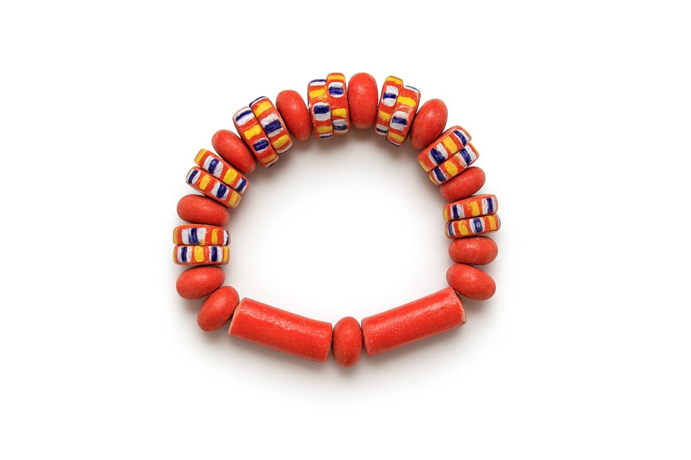 Red Colorful Stripes Bracelet