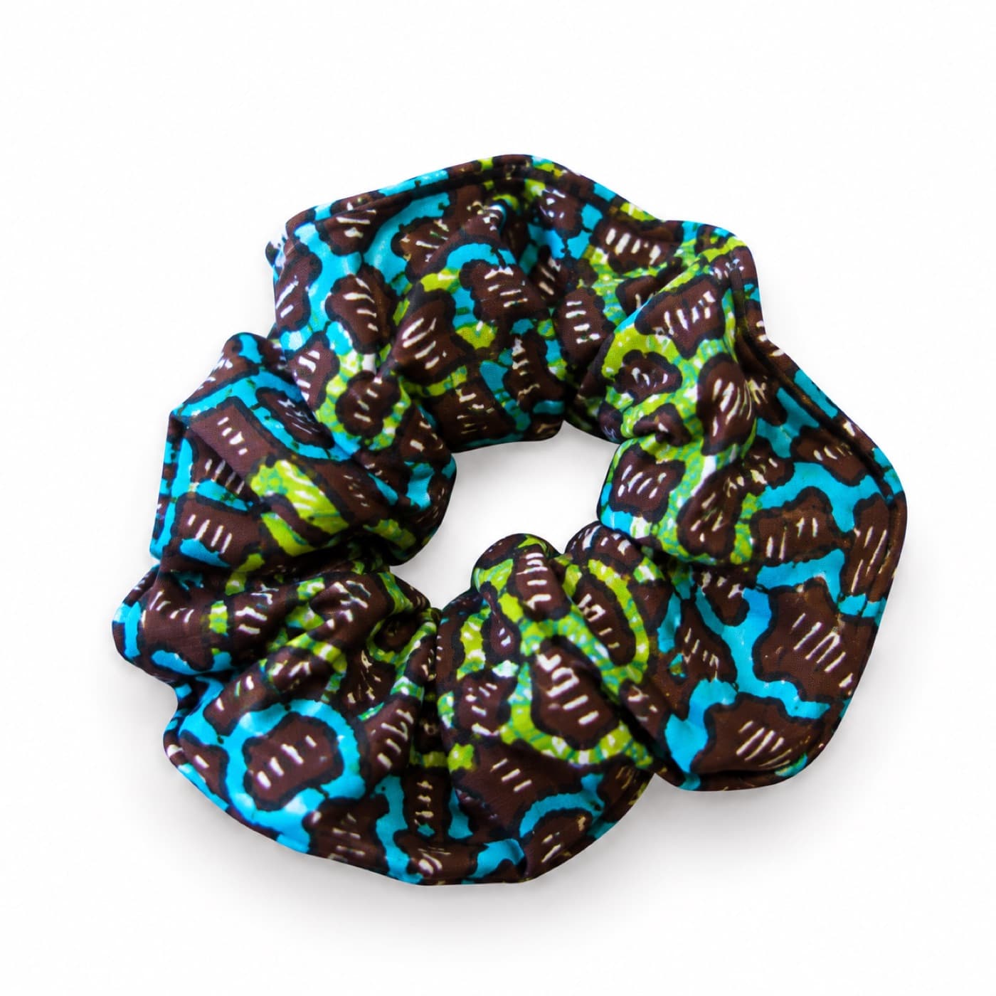 Blue Green Scrunchie