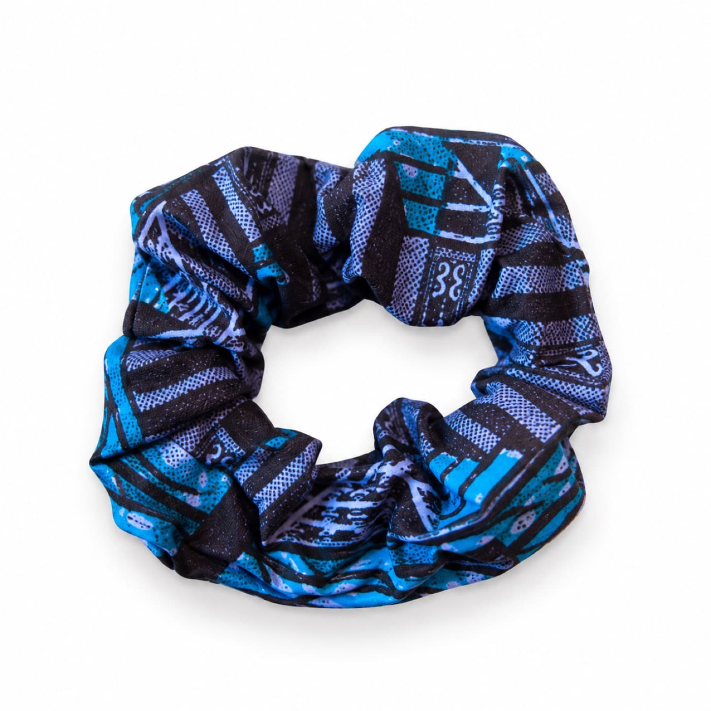 Blue Purple Scrunchie