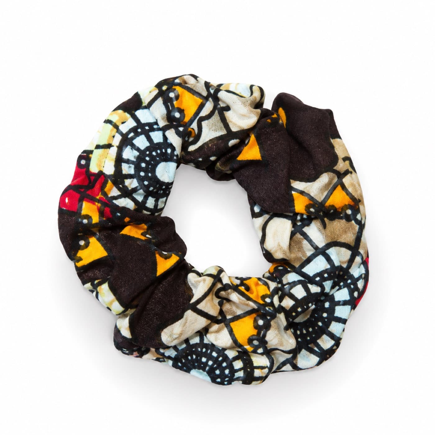 Red Yellow Red Scrunchie